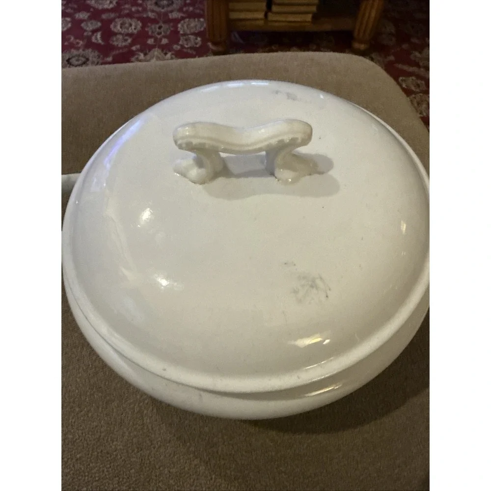 Antique Jacob Furnival & Co. Ironstone China Vegetable Tureen England (TD)
